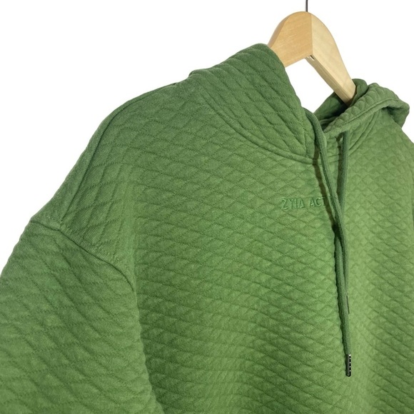 Zyia Active Women’s Pine Quilted Pullover Hoodie in Green Size M - Picture 8 of 11